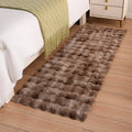 Wholesale Rabbit Fur Carpet Bubble Dyeing Non-slip Washable Carpet of Large Size Rug