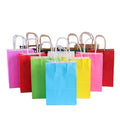 Wholesale Kraft Paper Bags with Color Spots Take-Away Catering Shopping Mall Clothing Packaging Milk Tea Food Coffee Packaging