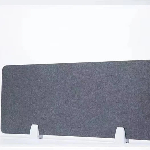 Office Acoustic PET Felt Desk Dividers Sound Dampening 100% Recycled Polyester Fiber Acoustic Desk Privacy Screen
