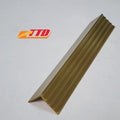 Durable Stylish V-Shaped Copper Trim Anti-Slip Grooves Protects Corner Edges Enhances Safety Waterproof Made Metal for Apartment