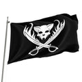 Promotional Products Custom Flag Wholesale Pirate Flag 3*5ft 100% Polyester Low Price Double Sided Printing Pirate Flag