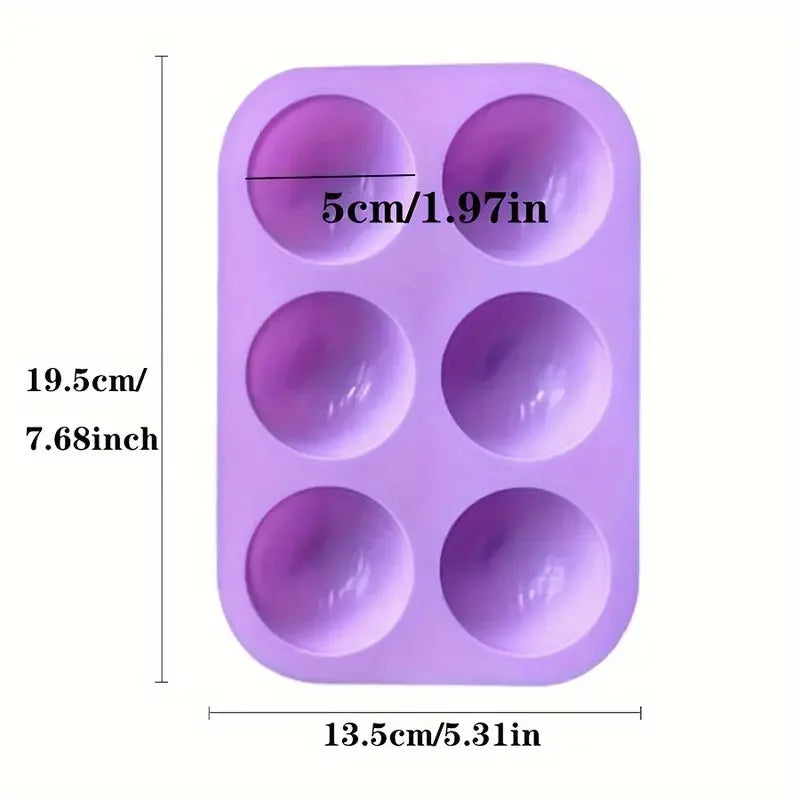 6 815 Cavities Ball Silicone Cake Round Professional Hemispherical Chocolate Ice Cube Pudding Mousse Jelly Silicone Baking Mold