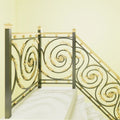 Premium Modern Wrought Iron Stair Railings for Villa Merging Security Artistic Elegance & Lasting Visual Appeal