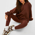 Women's Casual Two-Piece Training & Jogging Tracksuit Set Latest Design with Printed Logo for Fall & Winter Season