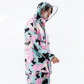 Camouflage Outdoor Raincoats Set Unisex Waterproof Raincoat With Reflective Stripes Breathable Hooded Rain Suit