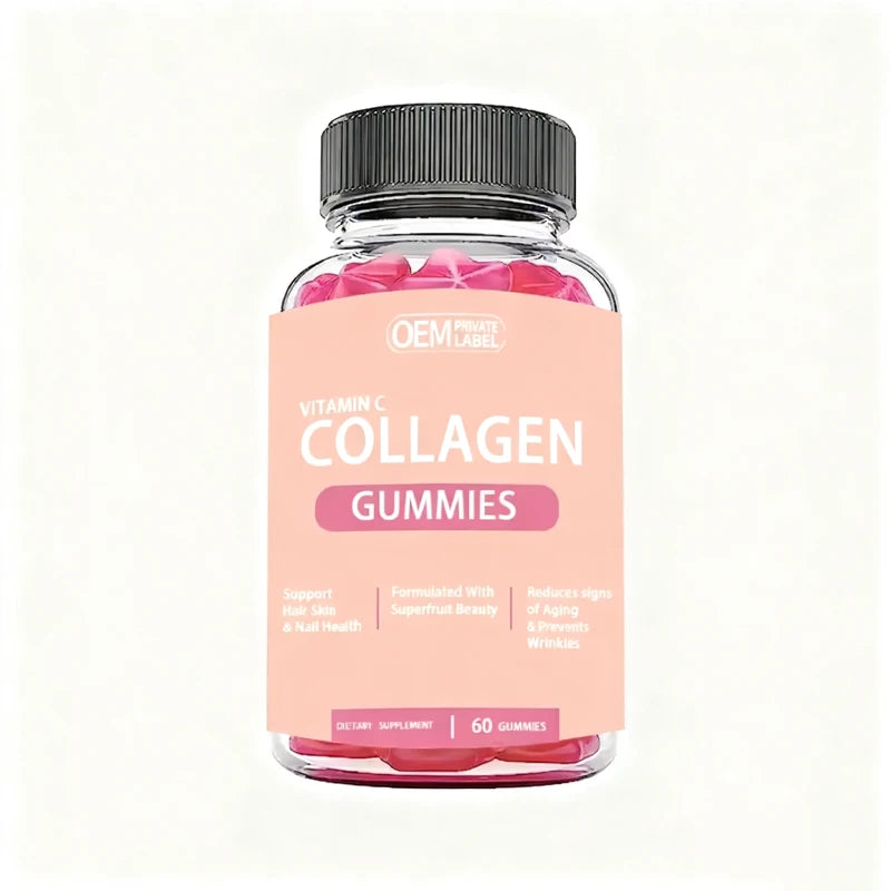 Private Label With Biotin and Collagen Skin Bear Candy Gummies OEM/ODM