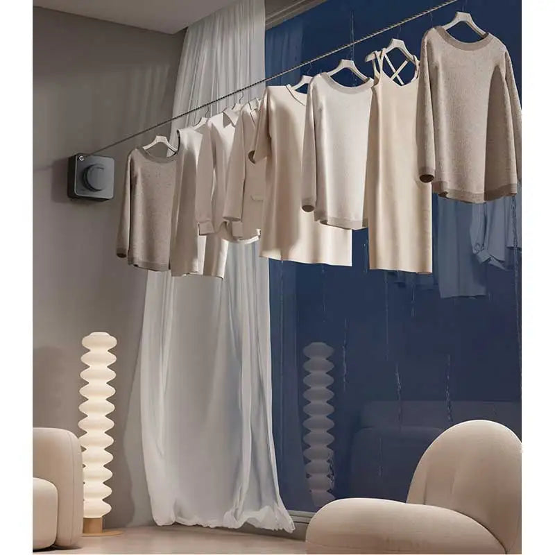 Best Rope Hooks African Invisible Clothes Stainless Steel Retractable Hidden Retractable Wall Steel Folding Clothesline
