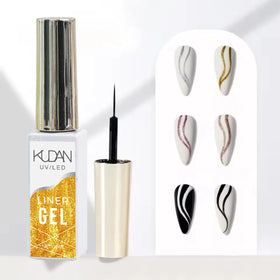 Hot Sale 5ML High Mirror Chrome Effect Gel Paint Silver Gold Gel Liner for Nail Art DIY Decoration Free Sample
