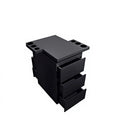 Stainless Steel Pipe Support Rolling Cart Stainless Steel Tool Cabinet Cart Metal Salon Trolley Double-sided Storage