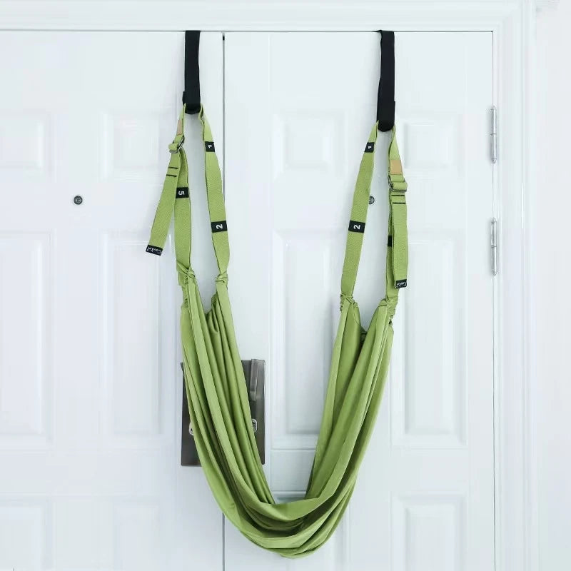Leg Stretcher Strap Stretching with Door Anchor Flexibility Trainer Backbend Assist for Dance Aerial Yoga Ballet Exercise