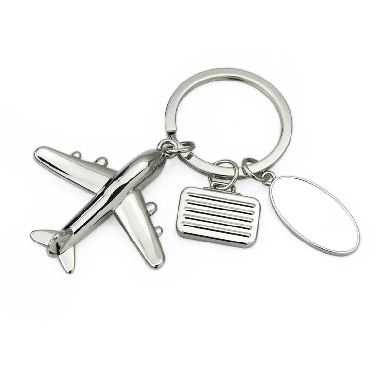 2025 Creative 3D Model Airplane Keychain Airplane Gift Pendant Airplane Gift Keyring Carving Promotion Passing on Souvenirs