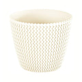 Prosperplast Splofy 5L round plastic flower pot in cream color 21.8 x 18.4 cm
