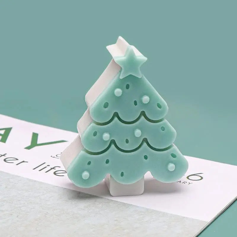 Star Christmas Tree Shape Car Freshener Silicone Mold for Making Soap Aromatherapy Beads Car Freshener Pendants Candles Resin