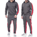 Custom Fall Sports 2-Piece Breathable Men's Gym Training Tracksuit with Custom Logo and Jogger Hoodie Set