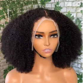 Afro Kinky Curly Wig 13x4 4*4 HD Swiss Lace Frontal Hair Wig for Daily Party Black Women Factory Direct Sale Wholesale Cheap Wig