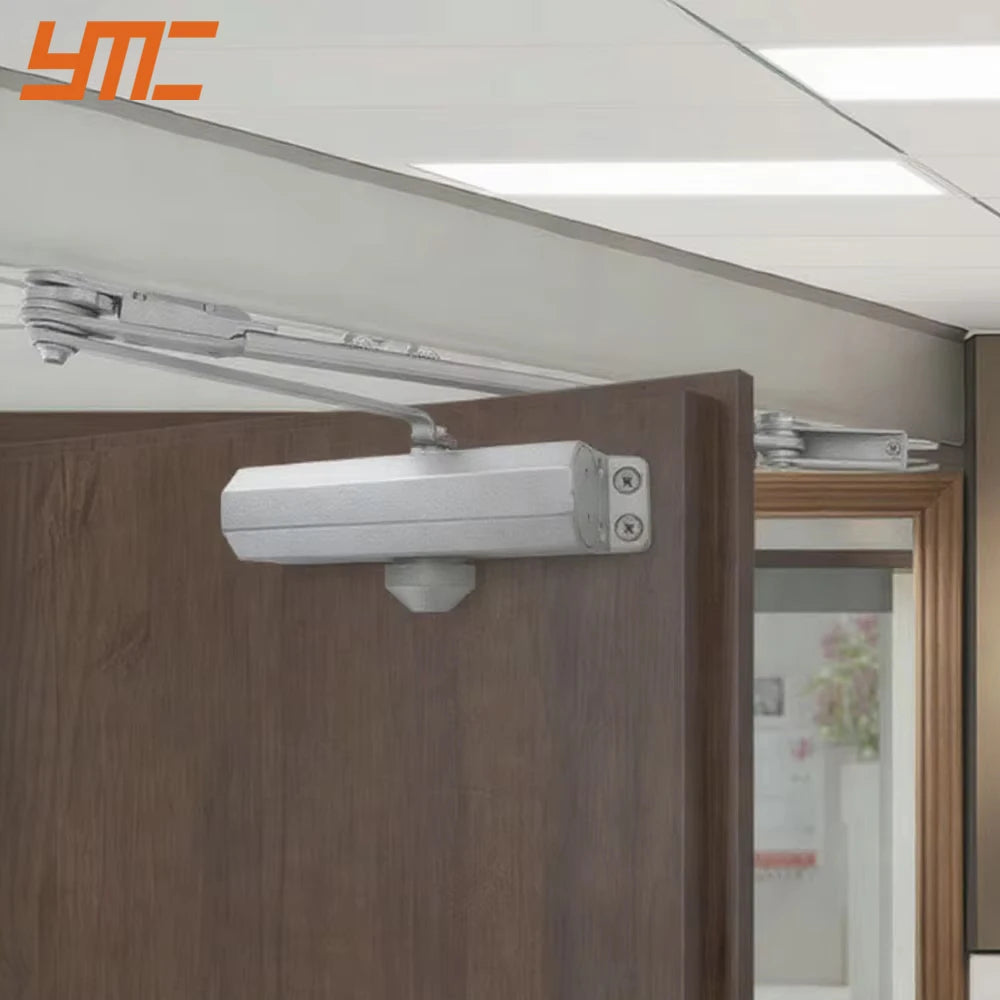 Commercial Grade Modern Aluminum Alloy Heavy-Duty Door Closer Spring Hydraulic Auto Automatic