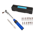 New Design 15pcs 1/4 2-24Nm Preset Torque Wrench Set With Extension Bar Adapter Quick Release Spanner Tools for Mountain Bike