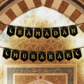 Eid Mubarak Party Supplies Ramadan Mubarak Garland Banner Pull Flag Muslim Ramadan Decoration Islamic Holiday Decoration