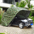 Amas Outdoor Steel Frame Foldable Storage Garage with Waterproof PU-Coated Cover Easy Install Portable Car Shelter