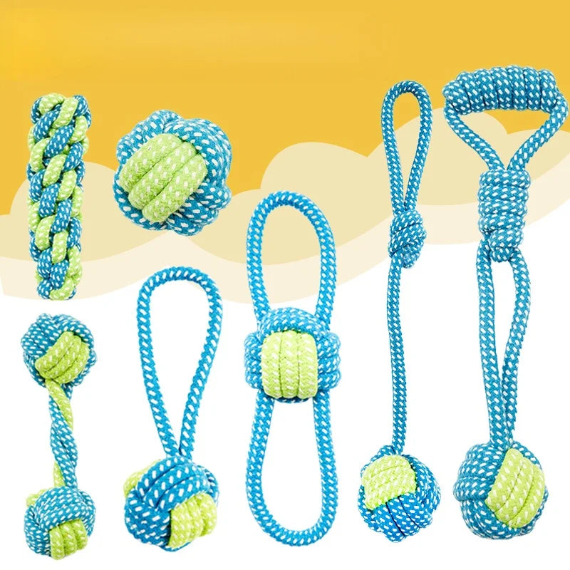 Wholesale Durable Cotton Rope Dog Chew Toys Eco Friendly Puppy Training Interactive Pet Supplies Teeth Cleaning