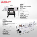 For Audley 4 I3200 White Ink T-shirt Printer A2 Heat Transfer Machine 600mm Shaker Dryer New Condition Roll-to-roll Printer for