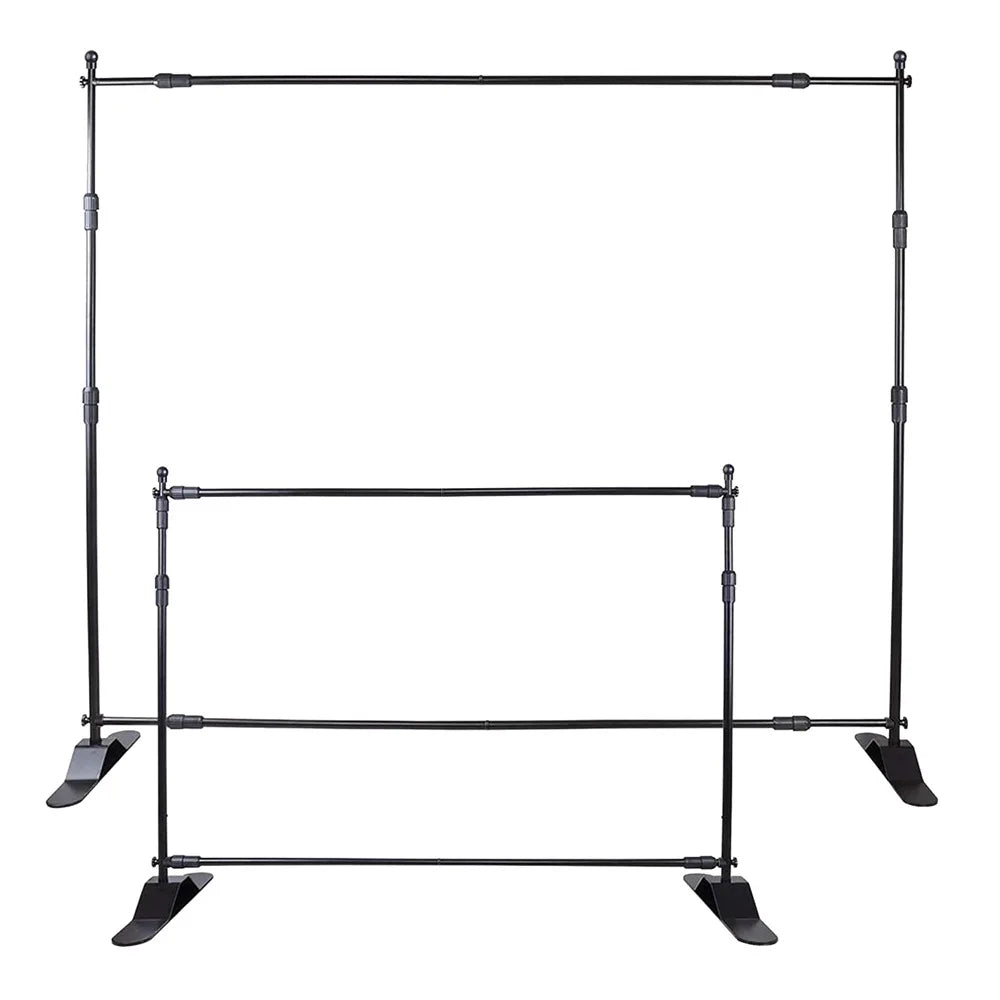 Wholesale Heavy Duty Aluminum Adjustable Backdrop Stand Portable Telescopic Frame Shimmer Sequin Wall Balloon Photography Banner