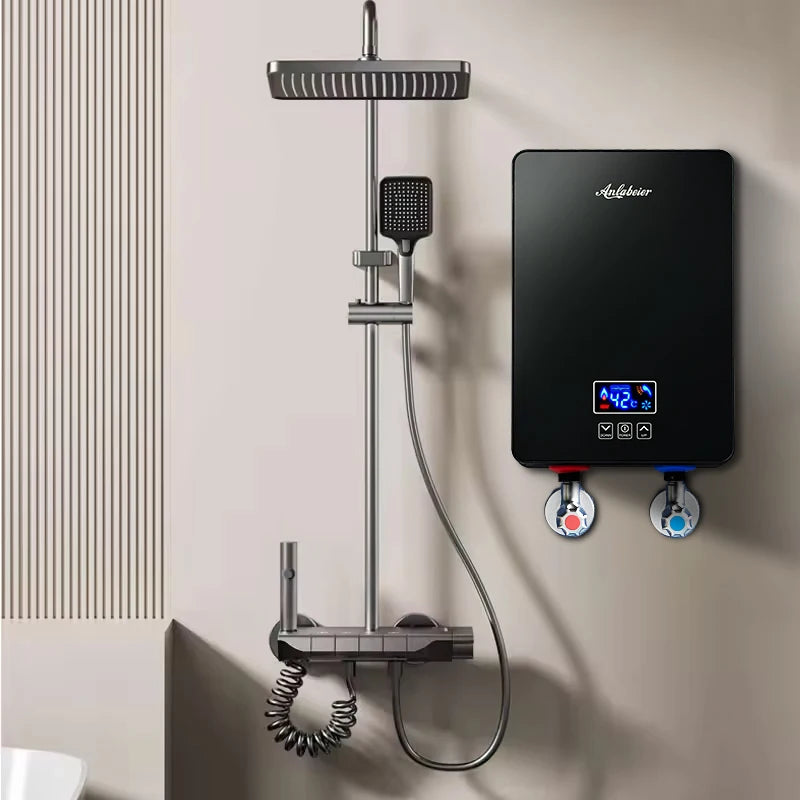 220v 6kw Multi Point Instant 6000W Bathroom Slim Multi Instantaneous Electric Undersink Hotwater Heater Hot Water Heater