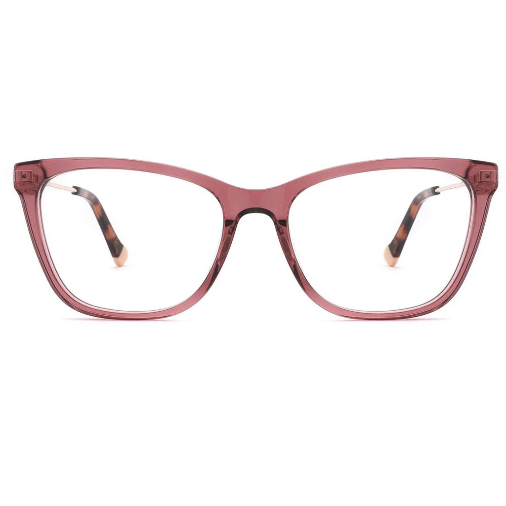 FEROCE Acetate Glass Metal Frames Eyeglasses for Women Optical Eyewear Wholesale Eyeglasses Frames Design Eyewear