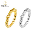 Titanium Heart Shaped Hinged Segment Clicker Ring 16G Cartilage Hoop Daith Nose Ring Septum Piercing Jewelry