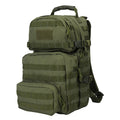 Yakeda Olive Green 35L Molle Tactical Backpack Operator Tactical Hiking Backpack with 4 Compartments Outdoor Camping Backpack