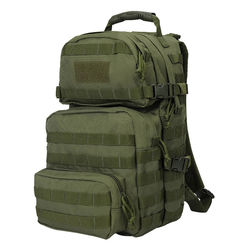 Yakeda Olive Green 35L Molle Tactical Backpack Operator Tactical Hiking Backpack with 4 Compartments Outdoor Camping Backpack