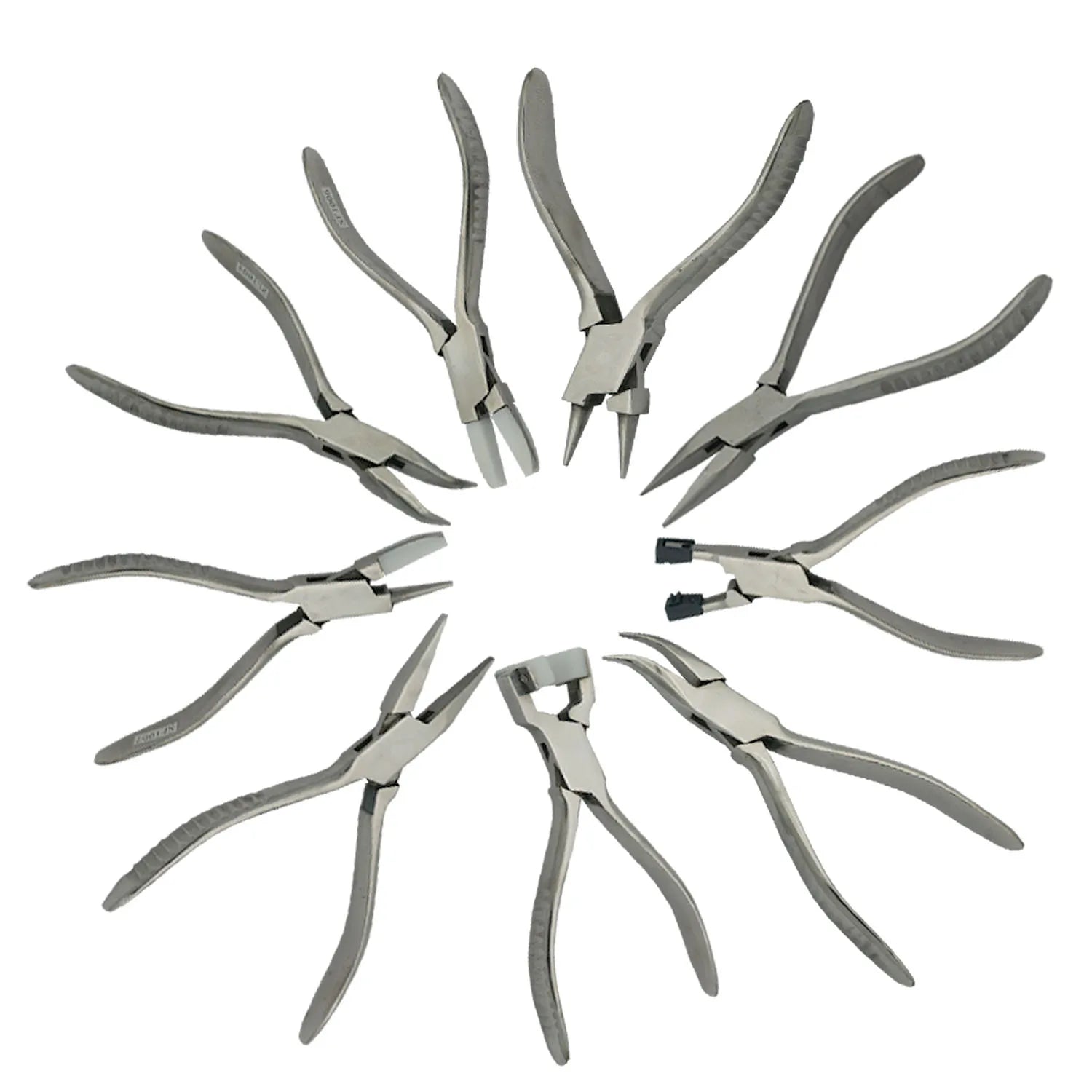 Boasta Stainless Steel Jewelry Pliers Round Nose Flat Nose Side Bend Needle Nose Special-shaped for Wire Bending Craft Making