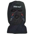 Wholesale Custom Logo Printed Full Face 3-Hole Ski Mask Winter Knitted Balaclava Acrylic Unisex Image Style