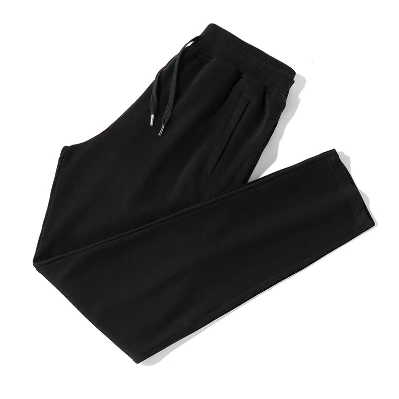 OEM custom logo embroidery printed design Men's Autumn Loose Large Size Knitted Pants Men's Straight Trousers