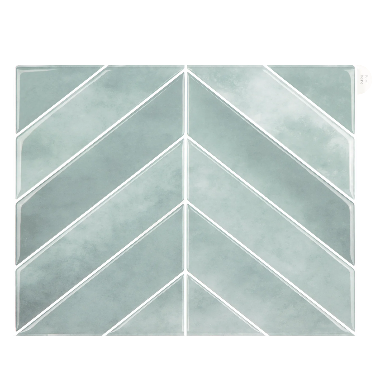 VividTiles New Product Peel and Stick 3D Effect Vinyl Mosaic Waterproof Wall Sticker Tile
