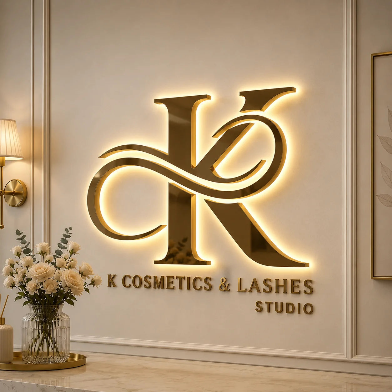 Lc Sign Factory Wholesale Custom Backlit Business Logo 3d Acrylic Sign Led Letter Sign Led Illuminated Sign for Business Sign