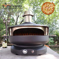 Ovendesign Modern 18-Inch Gas Pizza Oven Stainless Steel Construction Durable Build Powerful Burner Cub Cap Design for Outdoor