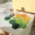 Nicole Handmade Twelve Constellations Tea Cup Pot Saucer Mould Resin Cement Concrete coaster Silicone Molds