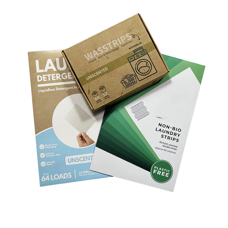 Liquidless Disposable Solid Eco-Friendly Fresh Scent Deep Clean Detergent Strips for Apparel Laundry