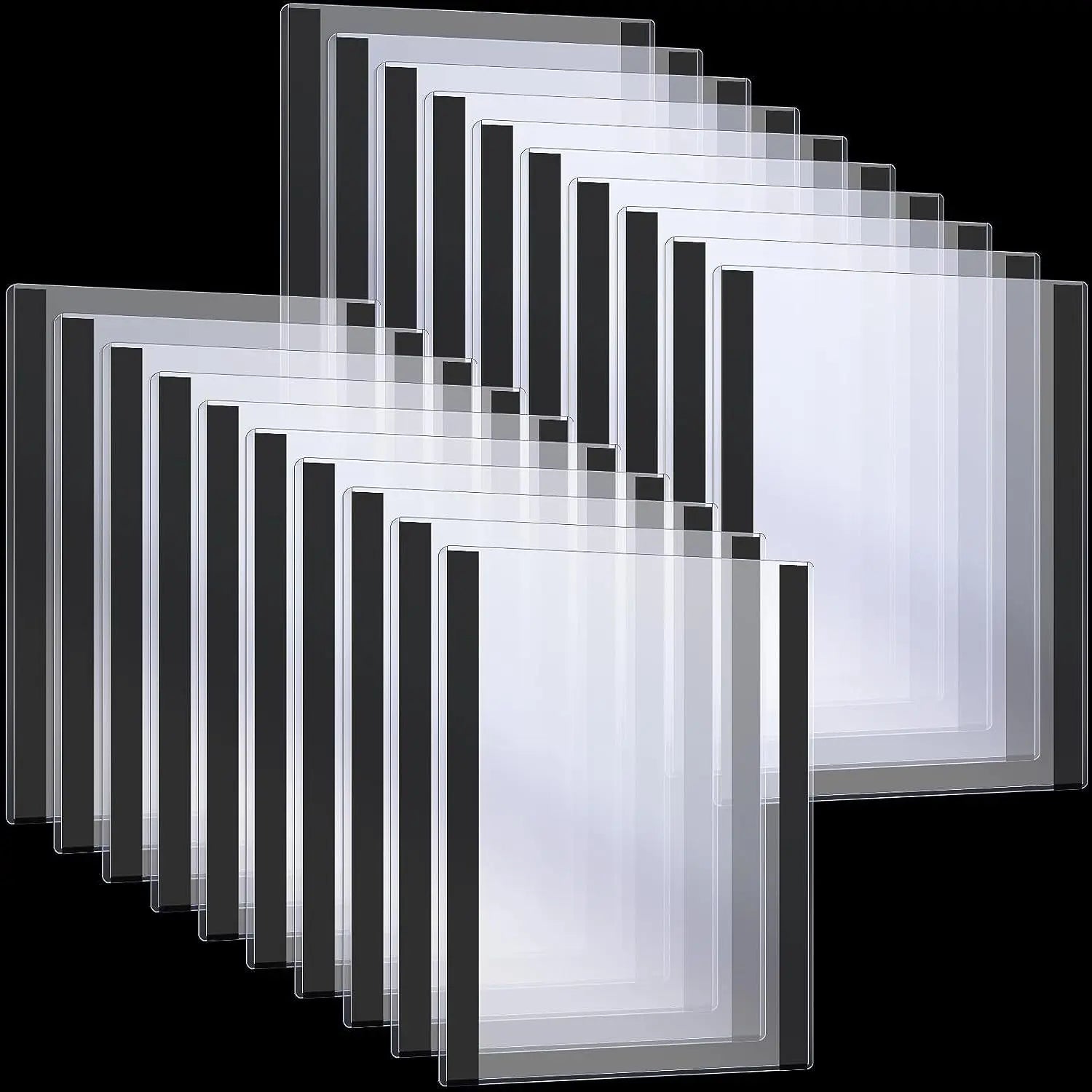 Hookei Wall Mount A3 PET Clear Label Holder with Adhesive Strips Eco-friendly Customizable Size