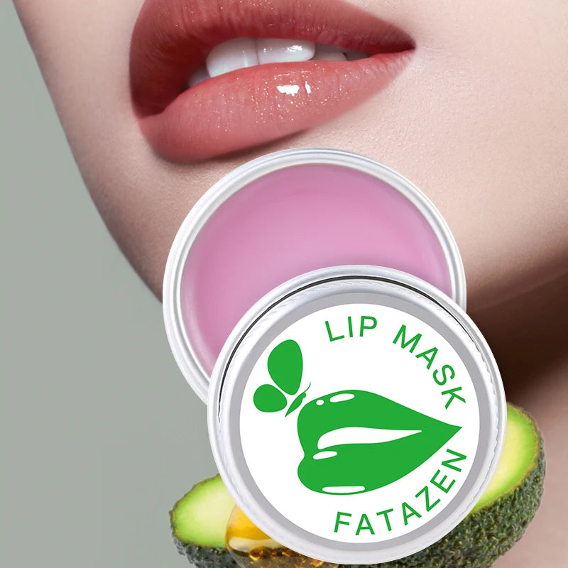 FATAZEN Wholesale Organic Avocado Lemon Berry Blueberry Lip Mask Moisturizing Lightening Nourishing Lip Scrub Lip Balm Cream