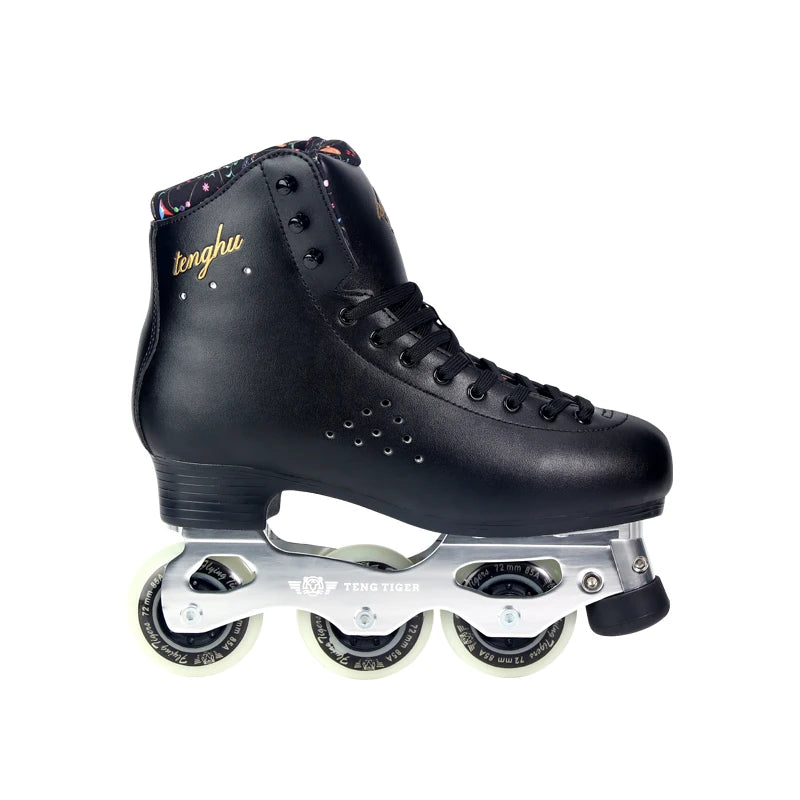 High-Performance Figure Ice Skates for Kids Comfortable Supportive Design for Advanced Skaters Outsole Material Outdoor Use