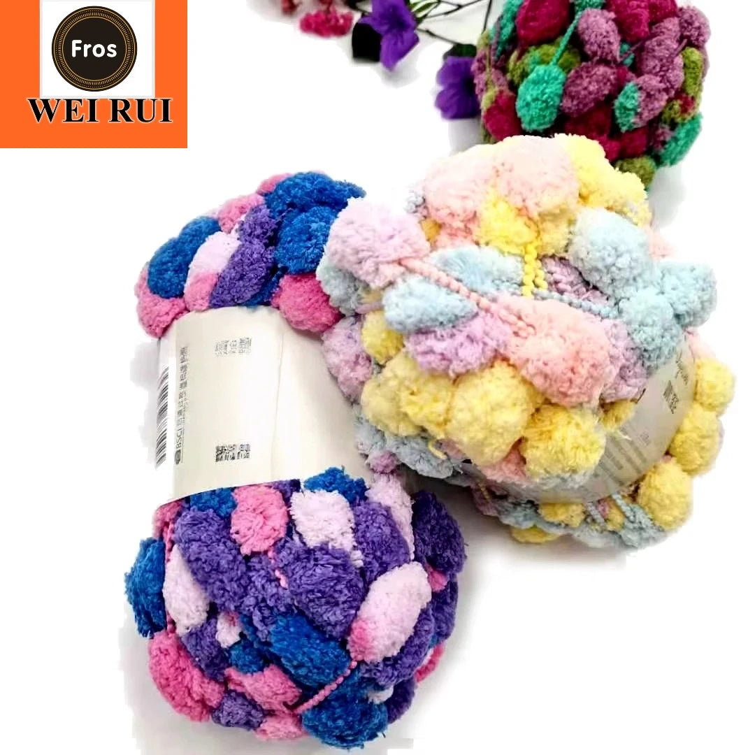 Fros 500g Super Chunky Yarn Hand Knitting Popcorn Fancy Yarn Wholesale Chunky Chenille Yarn
