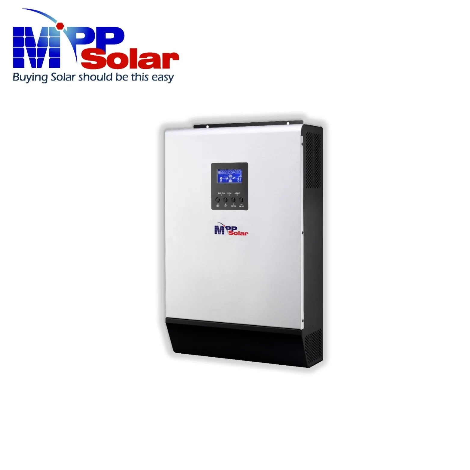 PIP3024LV-MSD 3KW 110V 24V AC to AC MPP Solar Inverter 80A MPPT Battery Charger 250V Pure Sine Wave Single Phase Max PV Input