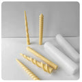 Long Handle Spiral Candle Mold DIY Creative Long Stem Rotating Scented Candle Silicone Mold Church Candle Making Supplies