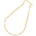 Wholesale Cambodian Style Customizable Copper Gold Plated Necklace Trendy Chunky Link Chain for Anniversary Strand Type Jewelry