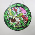 Radiant Kingfisher Glass Decor for Serene Environments