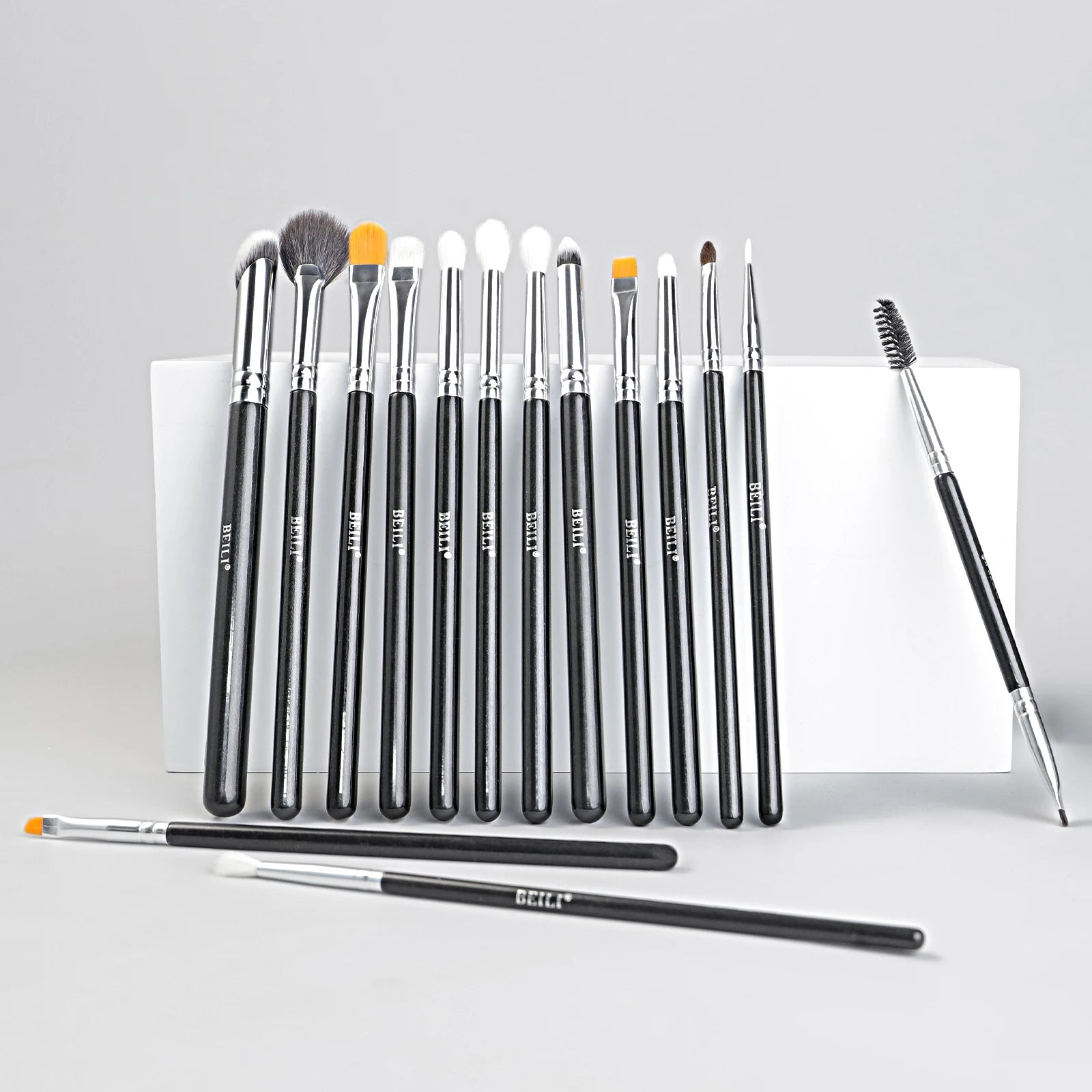Goat Hair Eye Makeup Brush Set Eyeshadow Eyebrow Eyeliner Set Luxury Soft Durable Eye Cosmetics Brushes Set