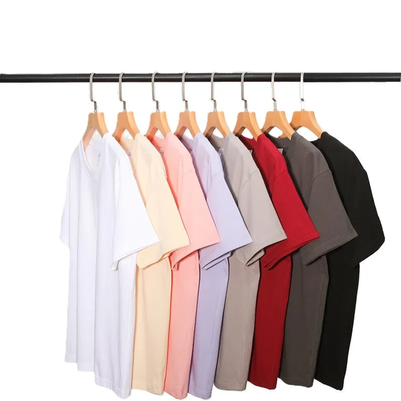 Bangladesh China Factory Price 230g Heavyweight Cotton Eco Friendly Crew Neck Loose Fit Drop Shoulder Short Sleeve T Shirt