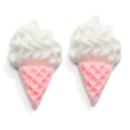 Hot Selling Kawaii 24MM Resin Doll House Food Flatback Cabochons Pink White Phone Decoration and DIY Scrapbooking Accessories